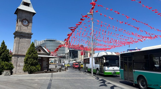 Kayseri meydanı, Cumhurbaşkanı Erdoğan'ın ziyaretine hazırlanıyor