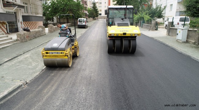 Talas Belediyesi'nden Hacı Cemil Caddesi'ne modern görünüm