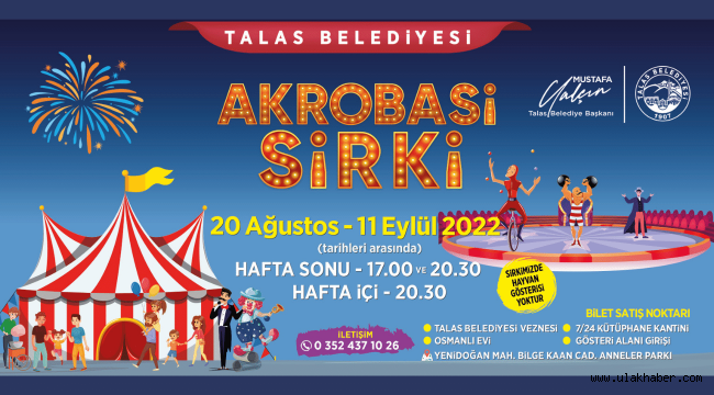 Talas'ta sirk heyecanı