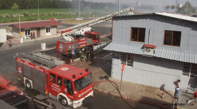 İş yerinde çıkan yangın kontrol altına alındı