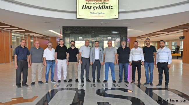 Kayseri OSB Başkanı Yalçın, sanayicinin sıkıntılarını dinledi