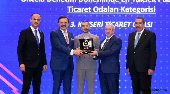 Kayseri Ticaret Odası'na ödül