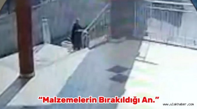 Kayseri'de cemevi merdivenlerine balta ve çanta bırakıldı