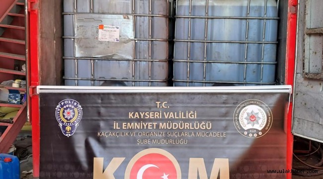 Kayseri'de kaçak akaryakıt operasyonu: 2 gözaltı