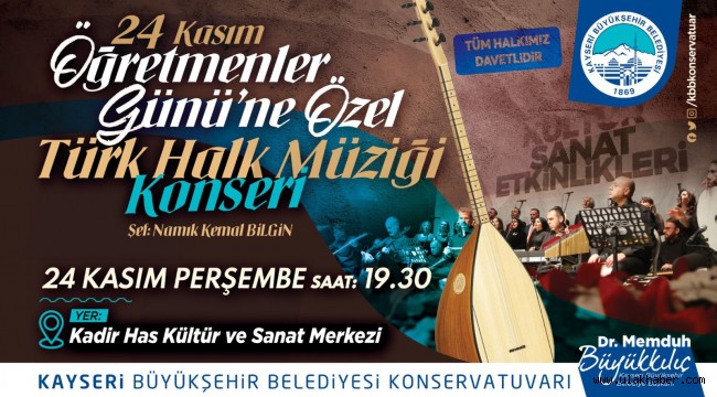 Büyükşehir'den Öğretmenler Günü'ne özel konser