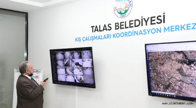 Talas'ta kış mesaisi başladı