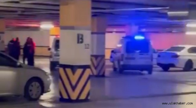 Kayseri'de AVM otoparkında kavga çıktı!