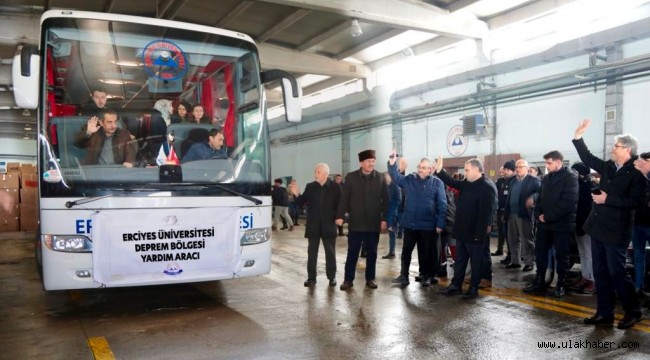 ERÜ, deprem bölgesine 14 kişilik sağlık ekibi gönderdi 