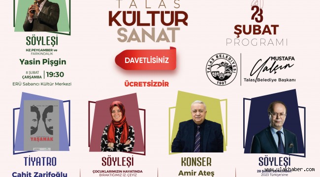 Şubat ayında Talas Kültür Sanat yine dopdolu