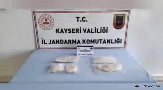 Kayseri'de 2 kilogram metamfetamin piyasa sürülmeden ele geçirildi